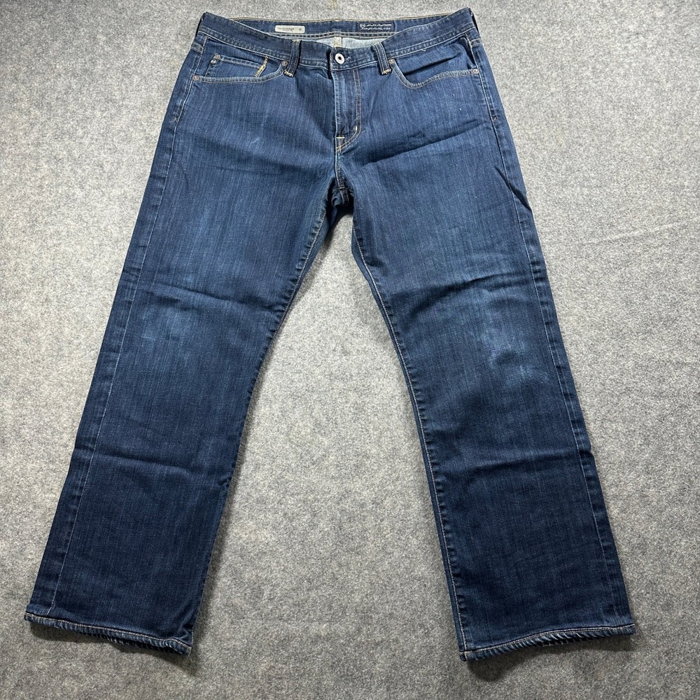 AG Adriano Goldschmied Protege Jeans Mens 36x32 (fits 35x28) Blue Straight Leg